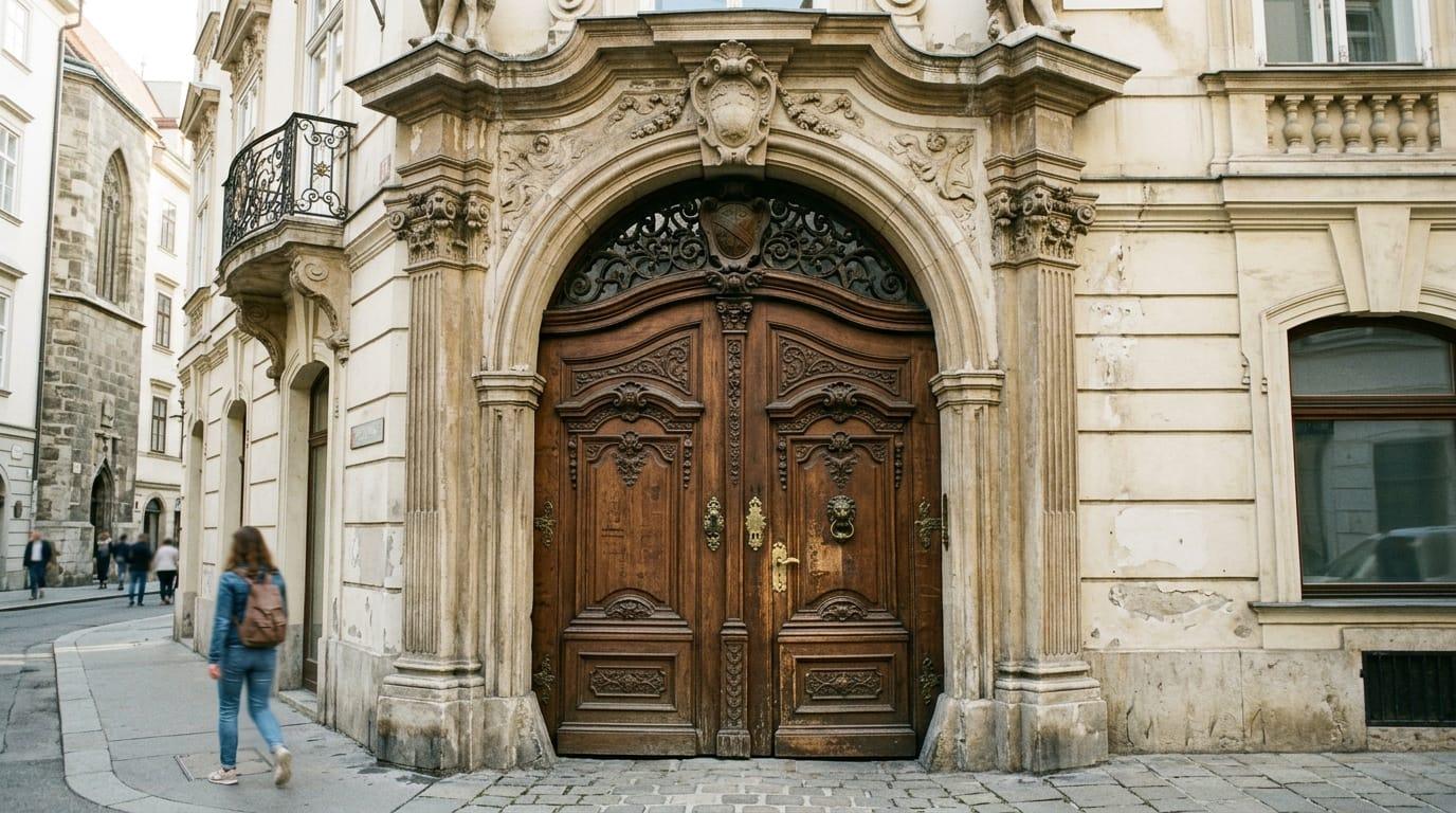 Historisches Hauseingangstor in der Wiener Innenstadt